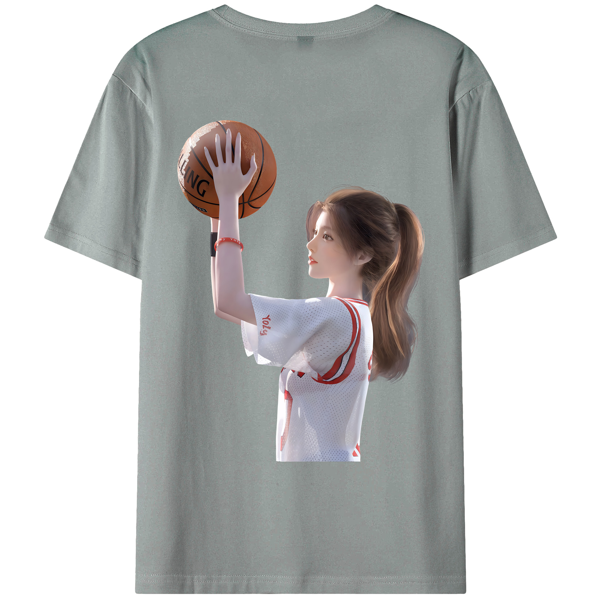 （画像用） SLAM DUNK／スラムダンク 綿100％ メンズ半袖Tシャツ（バックプリント） 通気性